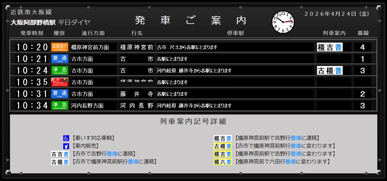 連続パタパタ中の画面